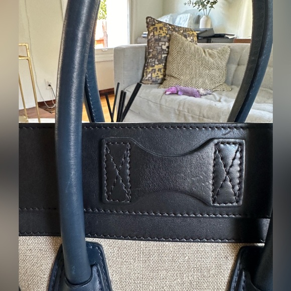 SALE Celine Luggage in good condition canvas calfin tri color. - Picture 5 of 14